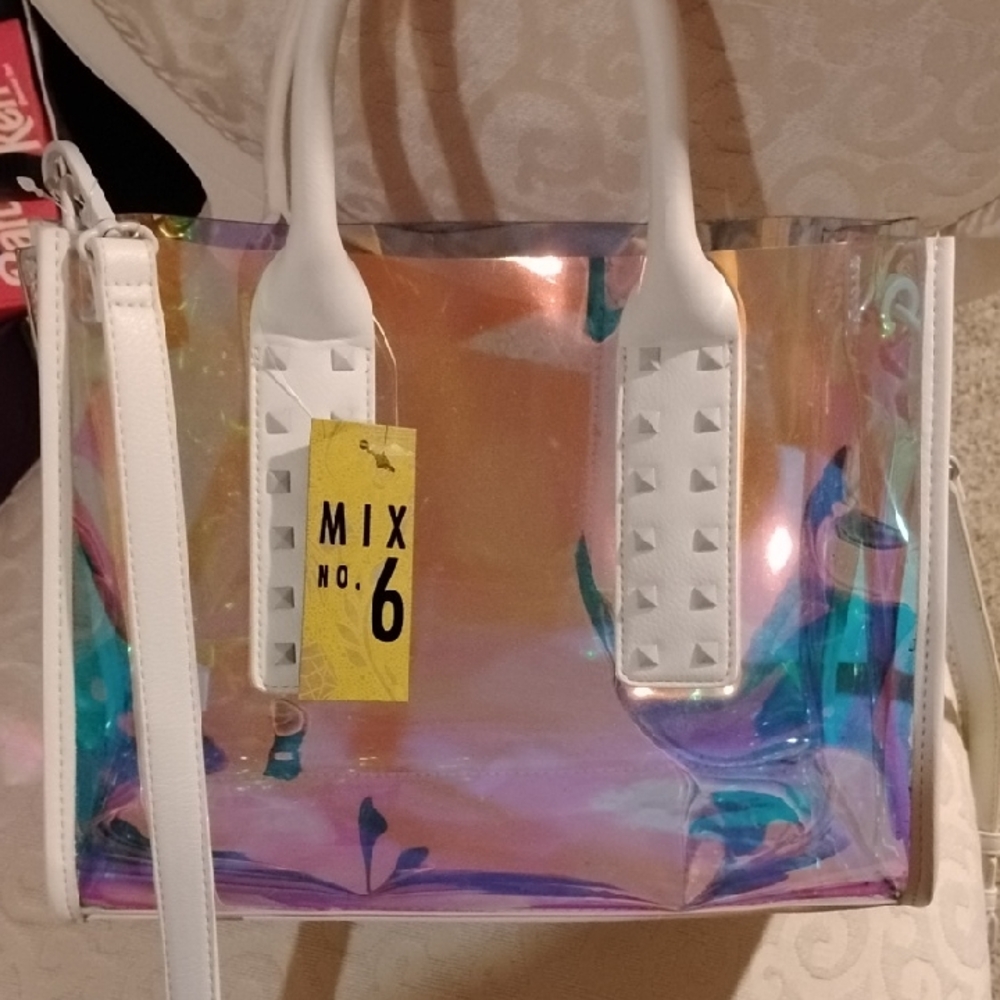 Mix No. 6 Iridescent and White Tote Bag